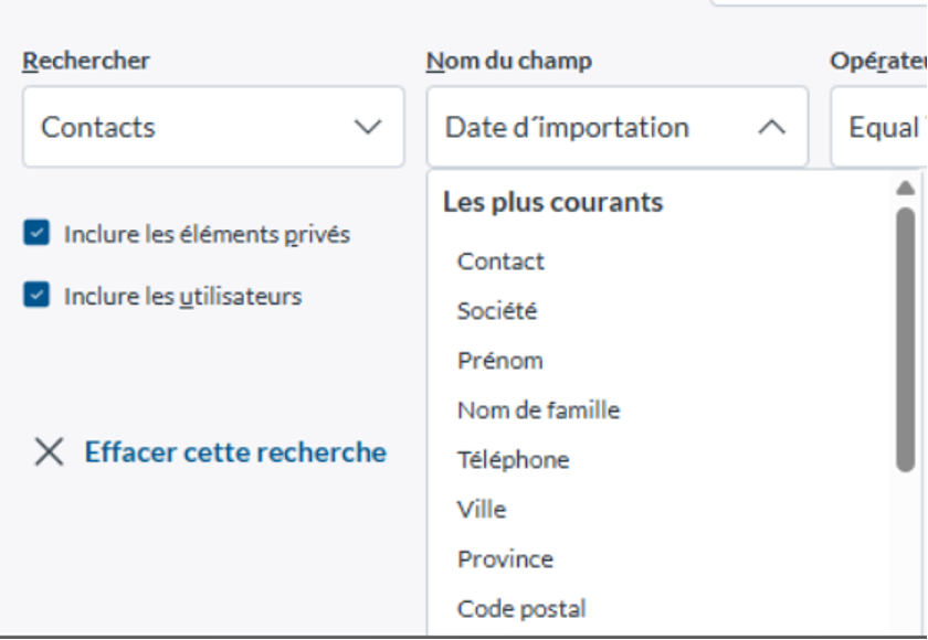 recherque contacts